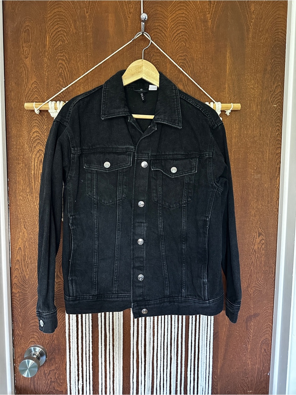 H&M Black Denim Jacket